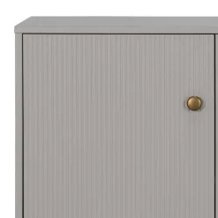 Wohnen Sideboards<160x78x46 Skandi Sideboard 4-türig in Grau - Huvina