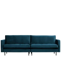 Wohnen Sofas<275x83x88 Sofa mit blauem Bezug aus Samt - Cumagon