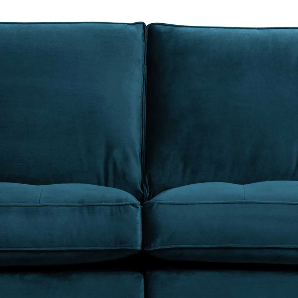 Wohnen Sofas<275x83x88 Sofa mit blauem Bezug aus Samt - Cumagon