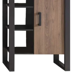 Wohnen Vitrinen<75x201x39 Standregal mit 6 Fächern & 2 Türen - Dudleys