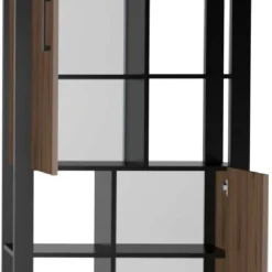 Wohnen Vitrinen<75x201x39 Standregal mit 6 Fächern & 2 Türen - Dudleys