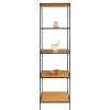 Wohnen Regale<51x170x36 Standregal ohne Rückwand in Eiche Optik - Tablon