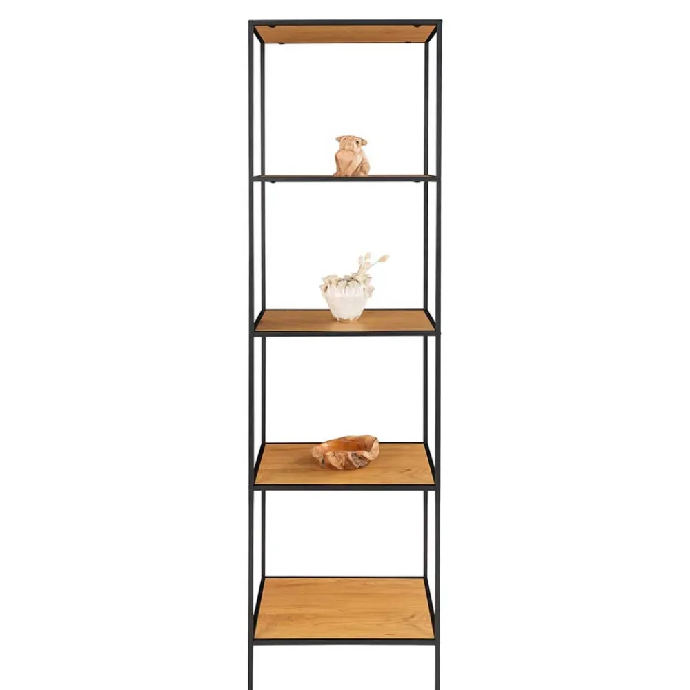 Wohnen Regale<51x170x36 Standregal ohne Rückwand in Eiche Optik - Tablon