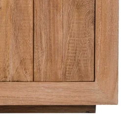 Wohnen Sideboards<200x90x50 Teak Sideboard in Natur & Schwarz - Myons