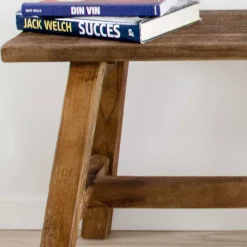 Wohnen Sitzbank<90x45x25 Teakholz Bank naturbelassen - Verdena