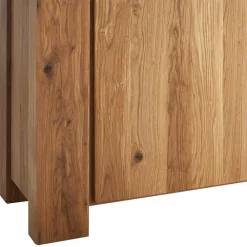 Wohnen Sideboards<130x8x45 Türen-Kommode aus geölter Wildeiche - Sympatia
