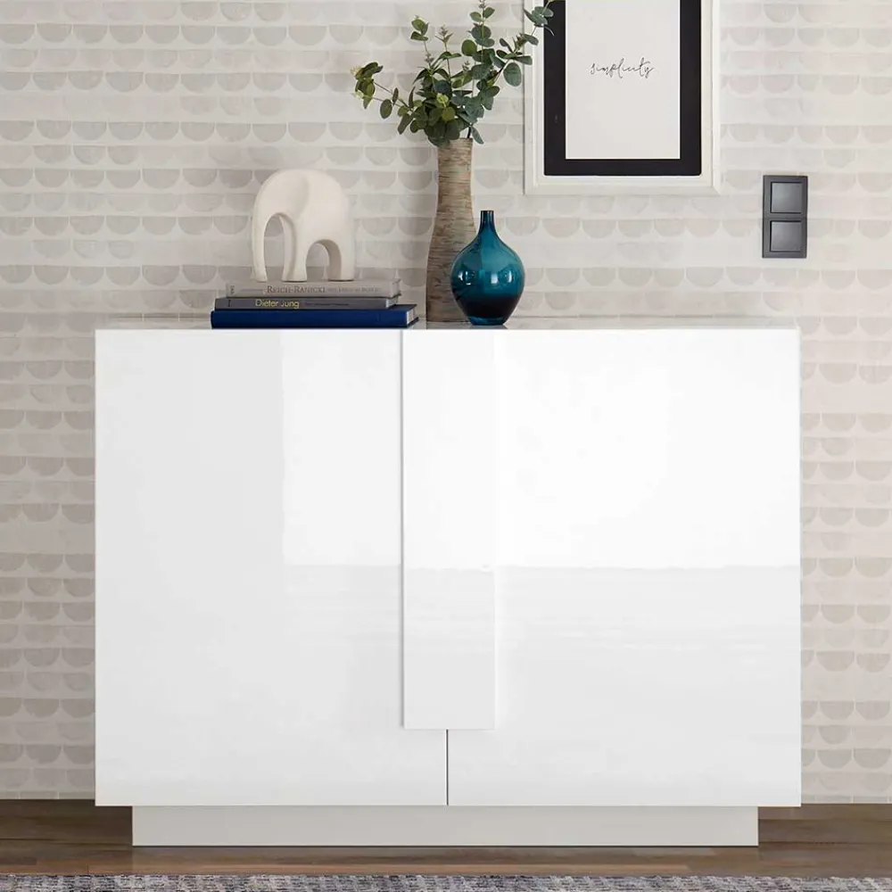 Wohnen Sideboards<121x90x44 2-türige Kommode auf Sockel - Kerym