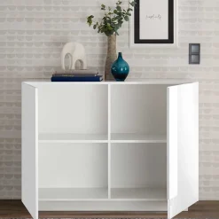 Wohnen Sideboards<121x90x44 2-türige Kommode auf Sockel - Kerym