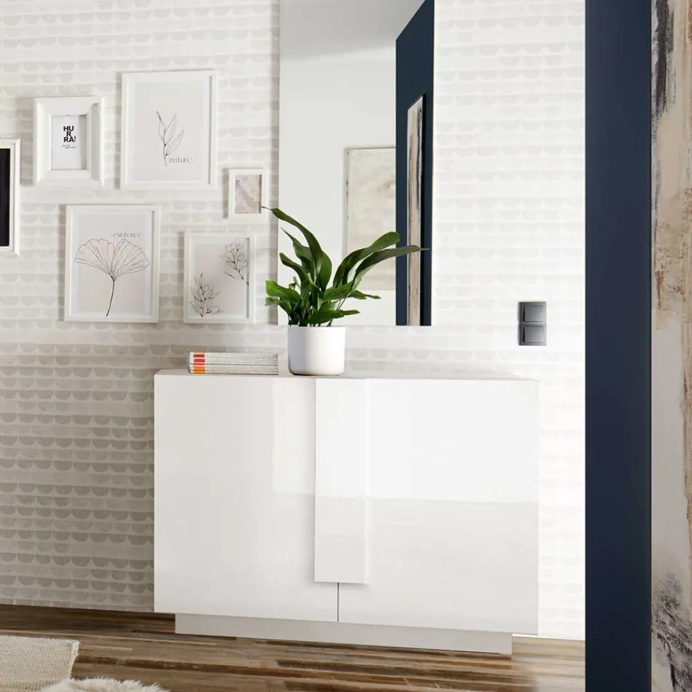 Wohnen Sideboards<121x90x44 2-türige Kommode auf Sockel - Kerym