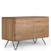 Wohnen Sideboards<120x75x40 2-türige Kommode aus Eiche geschliffen - Bakaras