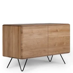 Wohnen Sideboards<120x75x40 2-türige Kommode aus Eiche geschliffen - Bakaras