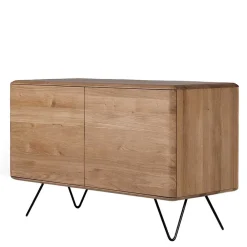 Wohnen Sideboards<120x75x40 2-türige Kommode aus Eiche geschliffen - Bakaras