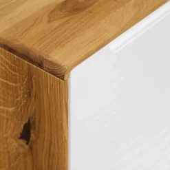Wohnen Lowboards<134x63x40 3-türige Kommode aus Wildeiche Natur - Diesta