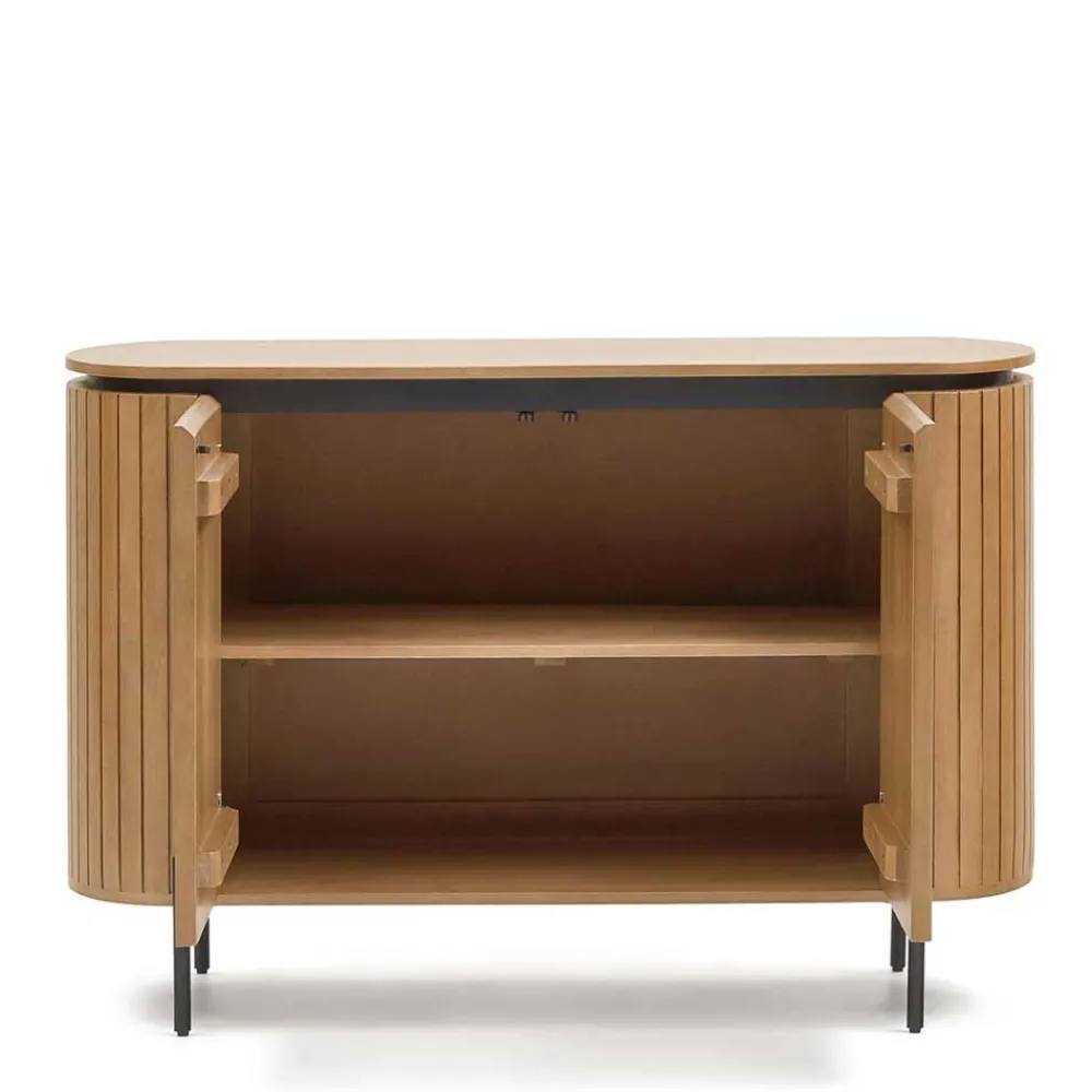 Wohnen Sideboards<120x80x45 2-türige Kommode in ovaler Form - Ilvenda