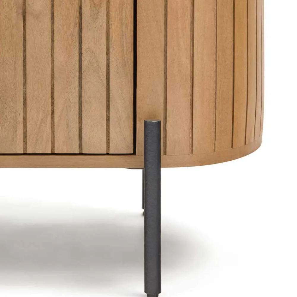 Wohnen Sideboards<120x80x45 2-türige Kommode in ovaler Form - Ilvenda