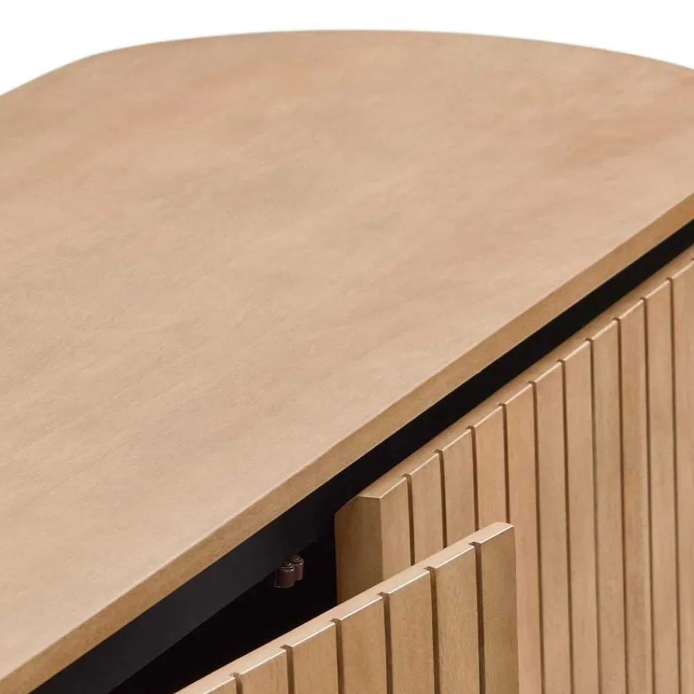 Wohnen Sideboards<120x80x45 2-türige Kommode in ovaler Form - Ilvenda