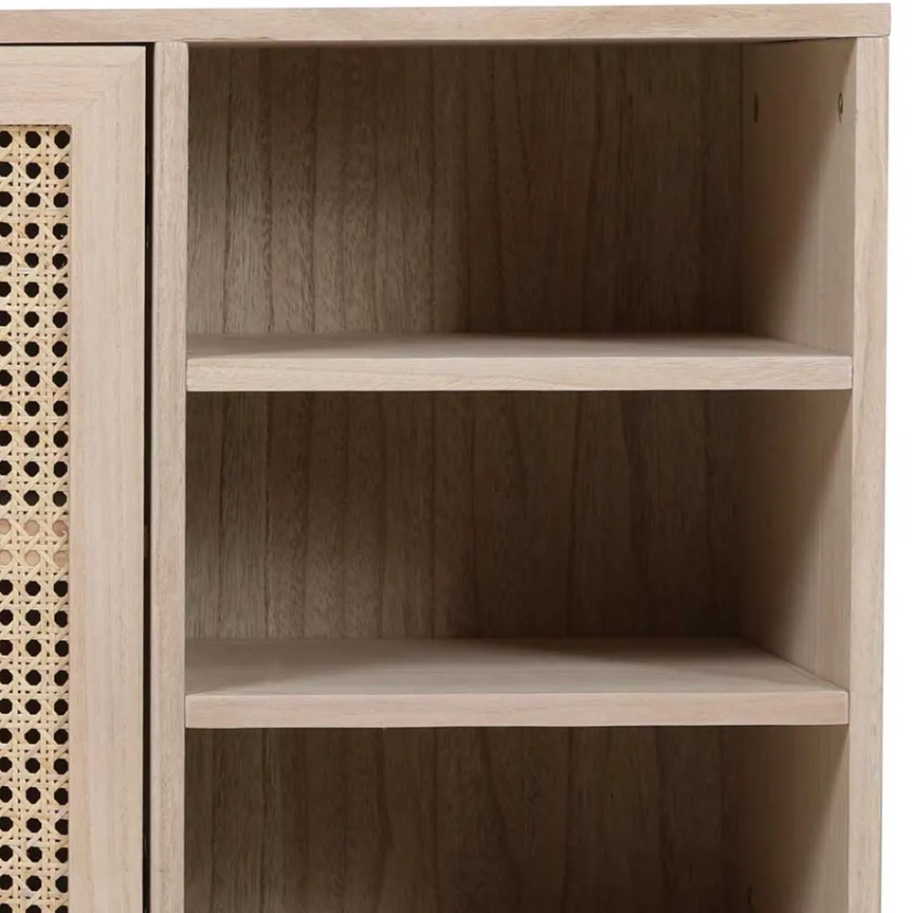 Wohnen Tv & Hifi-Möbel|Lowboards<100x65x36 2-türige Kommode mit drei offenen Fächern - Oncinasa