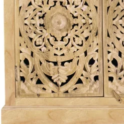 Wohnen Sideboards<140x90x40 3-türige Kommode mit Schnitzerei - Runiasa