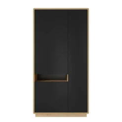 Wohnen Vitrinen<93x181x40 3-türige Schrank mit offenem Fach - Ilunas