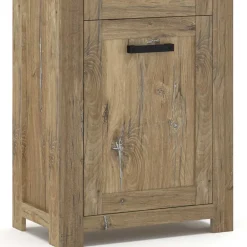 Wohnen Vitrinen<65x200x40 2-türige Vitrine in Eiche Dunkel - Fanos