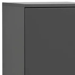 Wohnen Schränke<40x135x35 2-türiger Badschrank in Dunkelgrau - Agiruan
