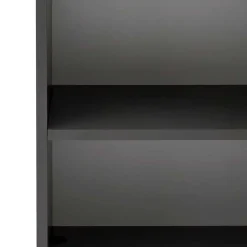 Wohnen Schränke<40x135x35 2-türiger Badschrank in Dunkelgrau - Agiruan