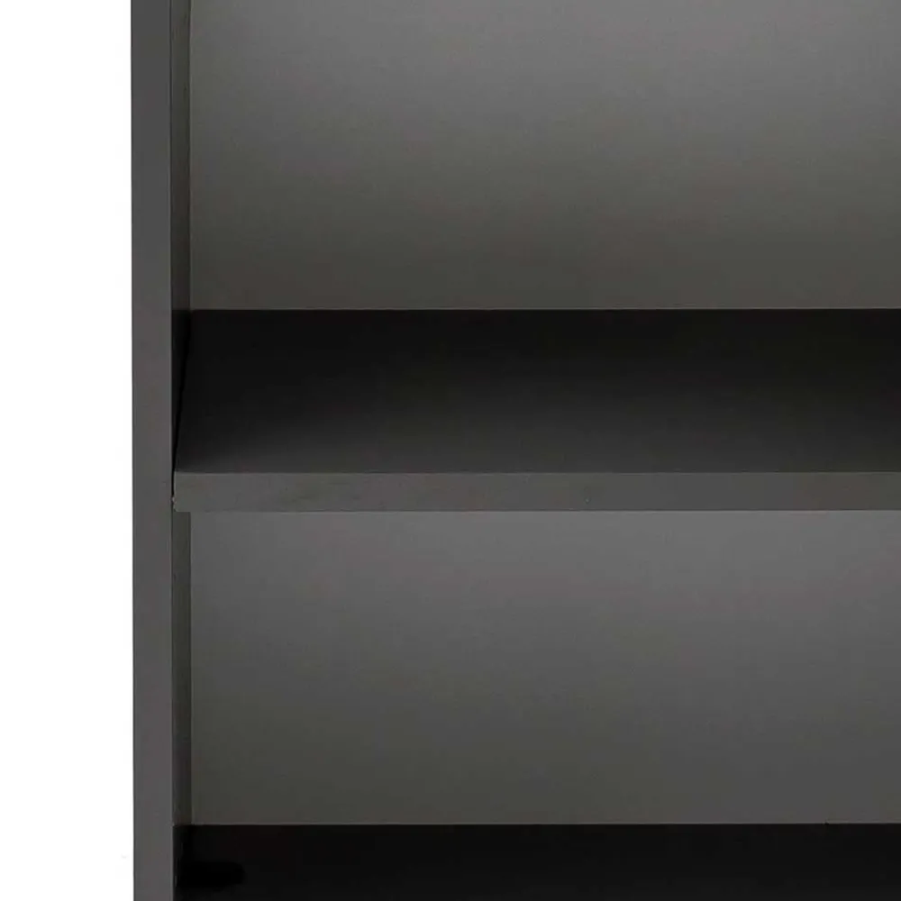 Wohnen Schränke<40x135x35 2-türiger Badschrank in Dunkelgrau - Agiruan