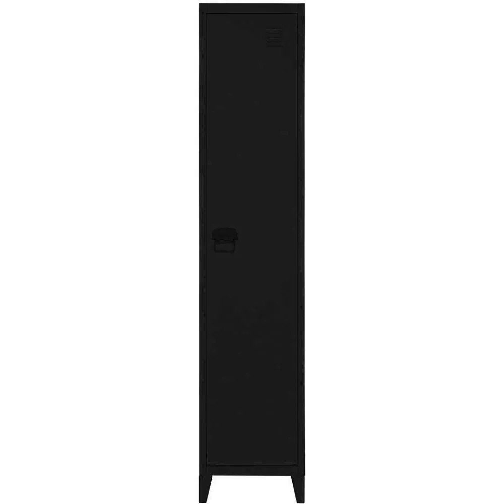 Wohnen Schränke<38x180x38 1-türiger Metallspind in Schwarz - Trio