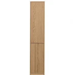 Wohnen Vitrinen<40x199x40 2-türiger Schrank in Eiche Furnier - Ewana