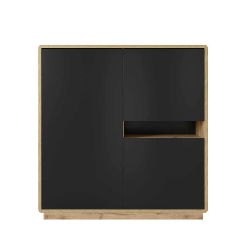 Wohnen Highboards<122x126x40 2-türiges Highboard mit Fach - Ilunas