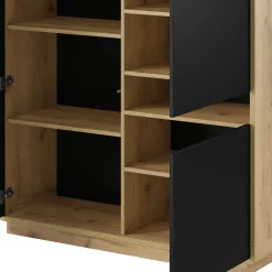 Wohnen Highboards<122x126x40 2-türiges Highboard mit Fach - Ilunas