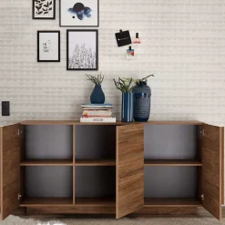 Wohnen Sideboards<181x90x44 3-türiges Sideboard mit Sockelgestell - Basento