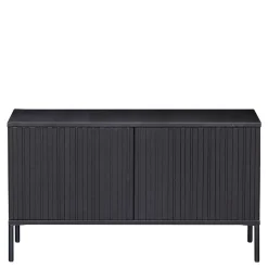 Wohnen Lowboards<100x56x44 2-türiges TV Board in Schwarz - Gelvins