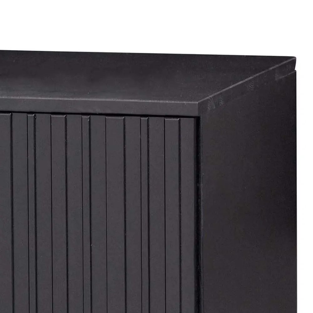 Wohnen Lowboards<100x56x44 2-türiges TV Board in Schwarz - Gelvins