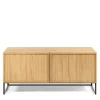 Wohnen Tv & Hifi-Möbel|Lowboards<112x51x42 2-türiges TV Lowboard in Eiche - Ravilon