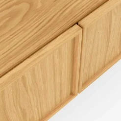 Wohnen Tv & Hifi-Möbel|Lowboards<112x51x42 2-türiges TV Lowboard in Eiche - Ravilon