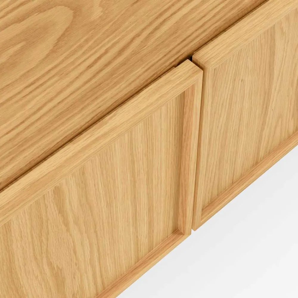Wohnen Tv & Hifi-Möbel|Lowboards<112x51x42 2-türiges TV Lowboard in Eiche - Ravilon