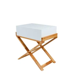 Wohnen Kommoden<56x58x34 Truhe Kommode mit Klappe - Esmail