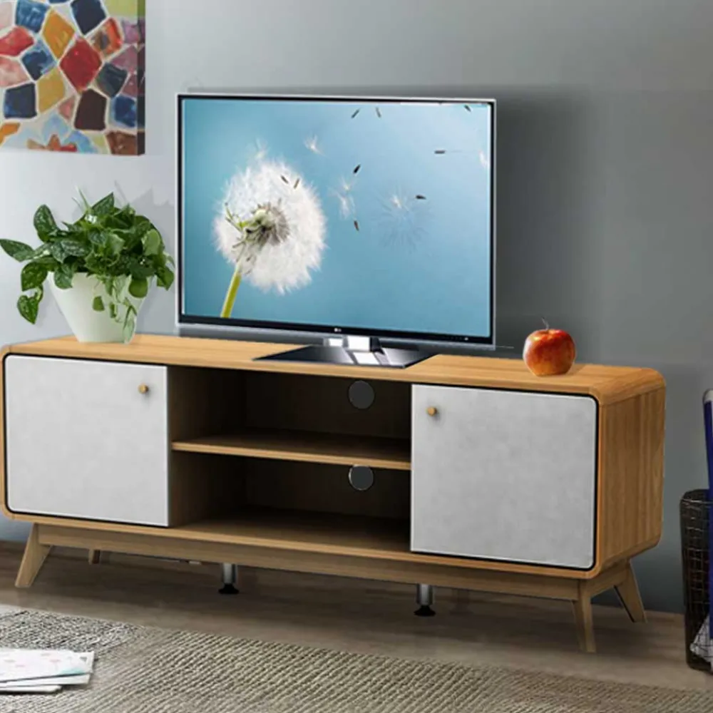 Wohnen Tv & Hifi-Möbel|Lowboards<140x53x39 TV Board im Skandinavischen Stil - Jendren
