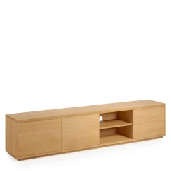 Wohnen Tv & Hifi-Möbel|Lowboards<200x44x36 TV Board in Eiche Furnier - Elastian