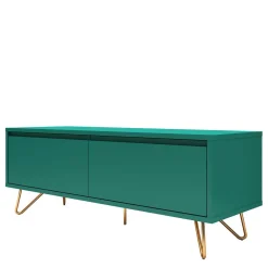 Wohnen Tv & Hifi-Möbel|Lowboards<120x45x40 TV Board in Grün lackiert - Ricriava