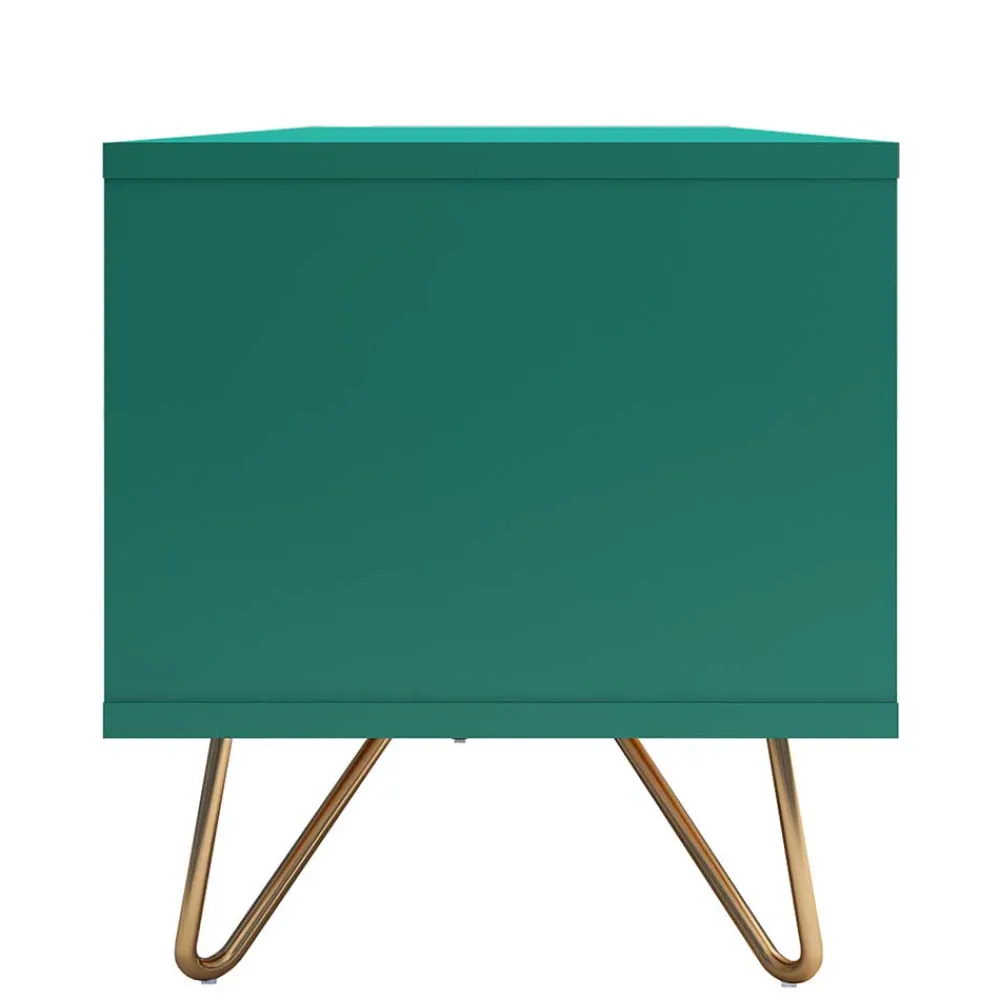 Wohnen Tv & Hifi-Möbel|Lowboards<120x45x40 TV Board in Grün lackiert - Ricriava