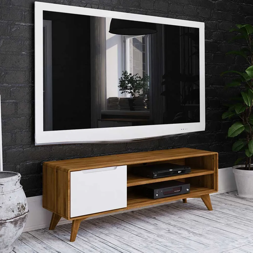Wohnen Tv & Hifi-Möbel|Lowboards<134x48x40 TV Board mit Tür & 2 Fächern - Diesta I