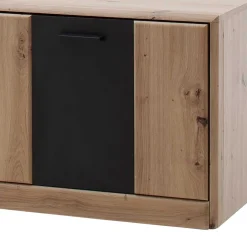 Wohnen Tv & Hifi-Möbel|Lowboards<179x50x51 TV Element in Eichefarben & Grau - Larinca