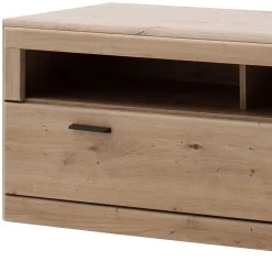 Wohnen Tv & Hifi-Möbel|Lowboards<179x50x51 TV Element in Eichefarben & Grau - Larinca