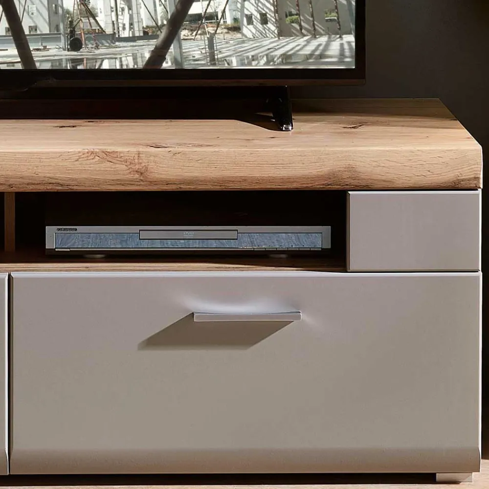 Wohnen Tv & Hifi-Möbel|Lowboards<140x51x47 TV Element in Grau & Eiche - Fraguca