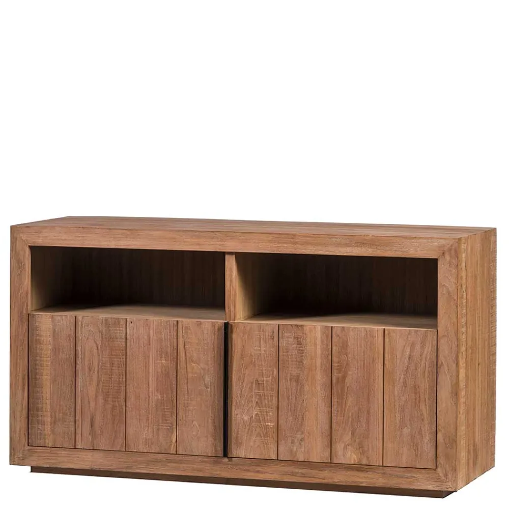 Wohnen Tv & Hifi-Möbel<138x75x50 TV Kommode aus Teak Massivholz - Myons