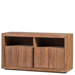 Wohnen Tv & Hifi-Möbel<138x75x50 TV Kommode aus Teak Massivholz - Myons