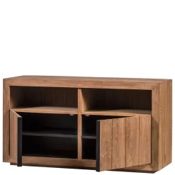 Wohnen Tv & Hifi-Möbel<138x75x50 TV Kommode aus Teak Massivholz - Myons
