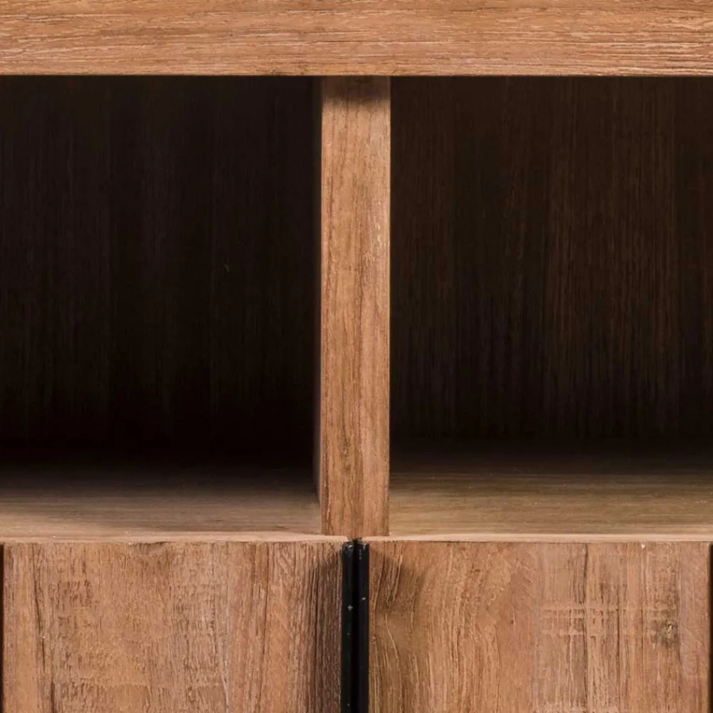 Wohnen Tv & Hifi-Möbel<138x75x50 TV Kommode aus Teak Massivholz - Myons